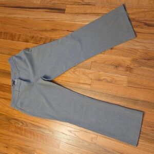 Light Grey Striped Editor Dress Slacks Express size 8 Short Business Casual Pant